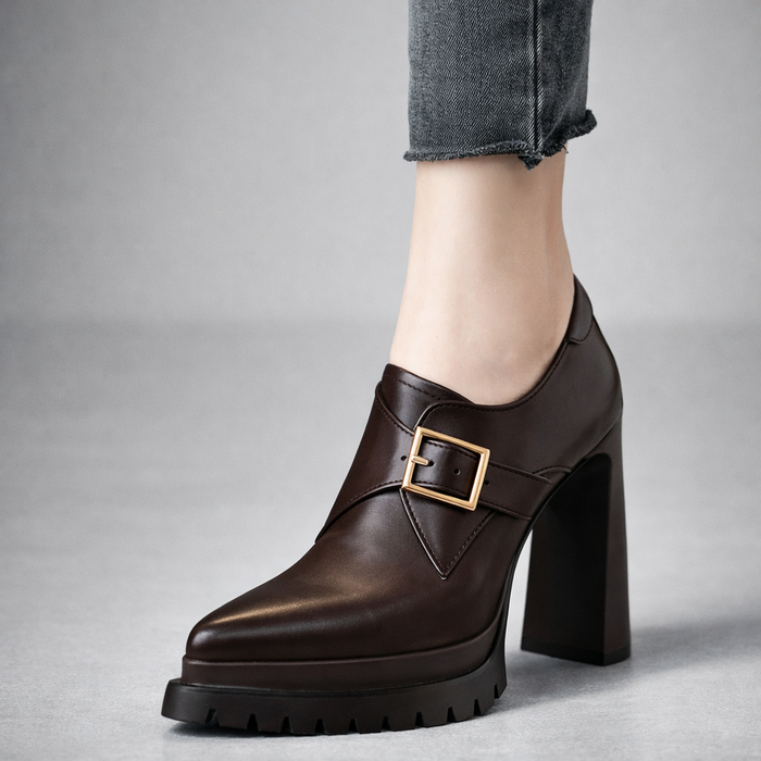 Glenda Leather Platforms