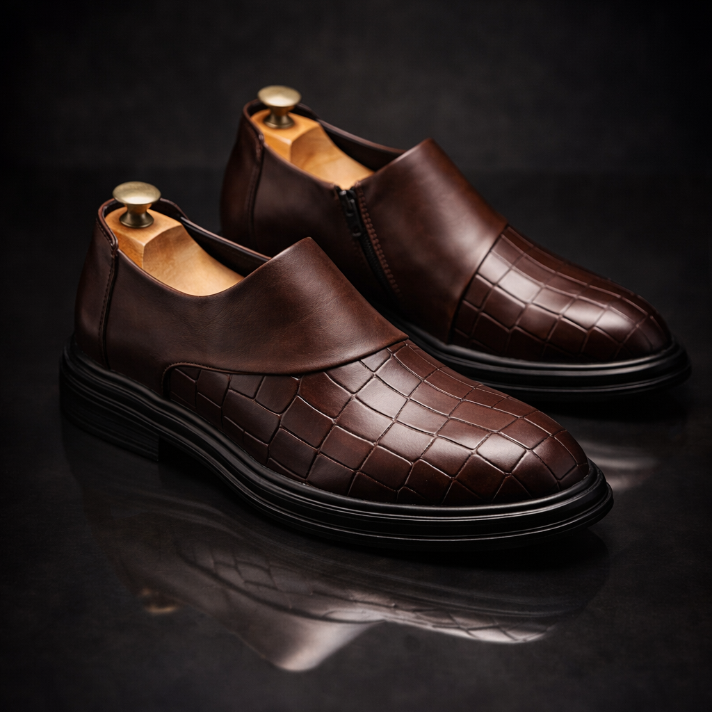Ridgefield Leather Slip-Ons