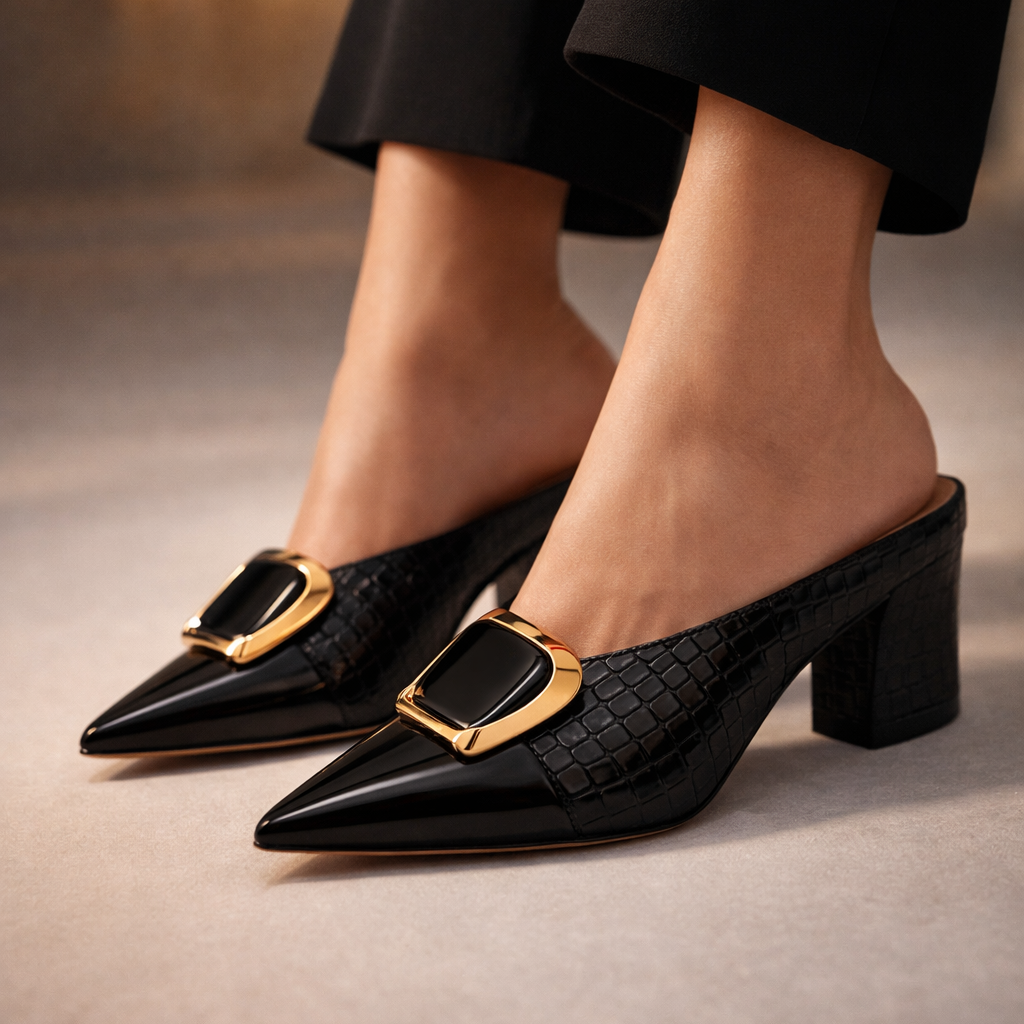 Cecile Slip-On Mules
