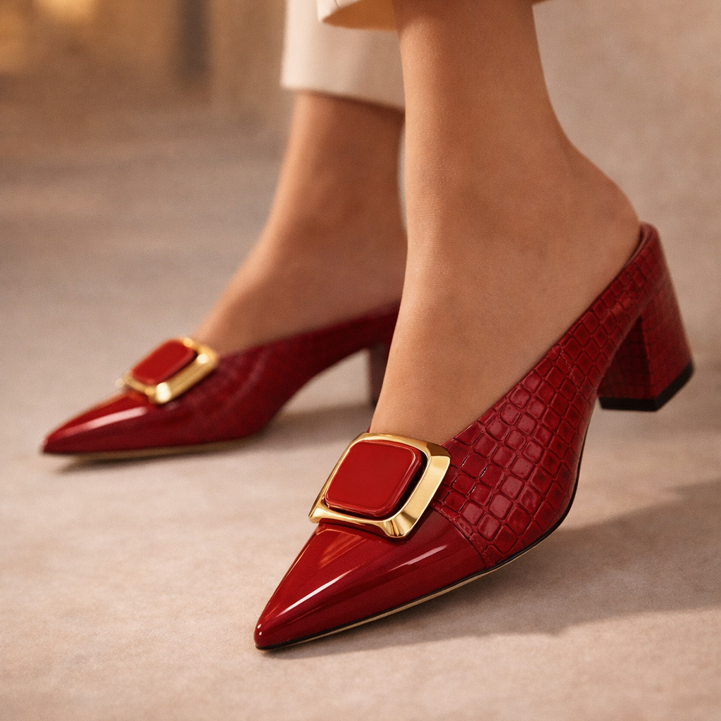 Cecile Slip-On Mules