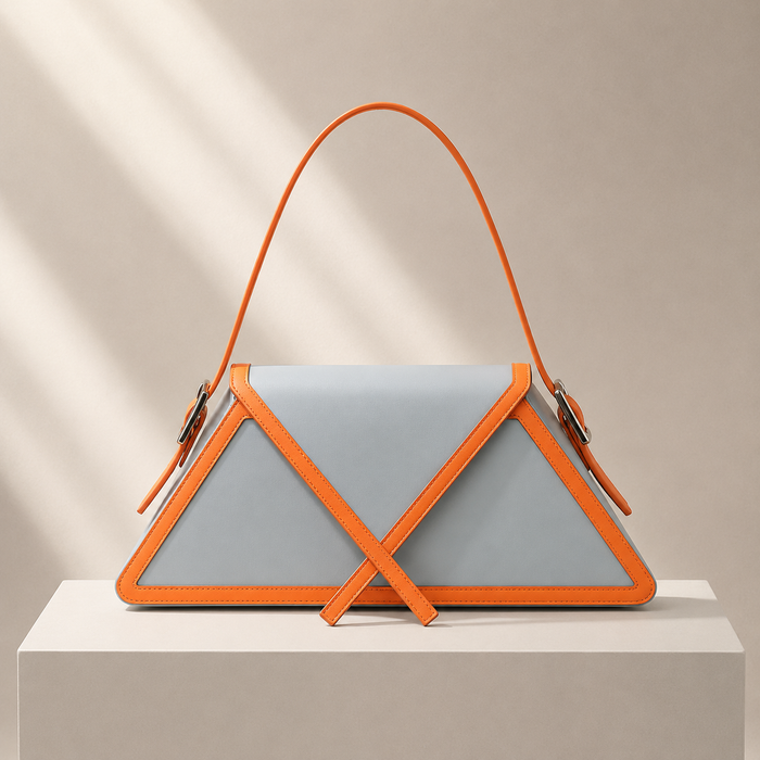 The Geometric Leather Handbag