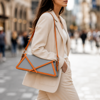 The Geometric Leather Handbag