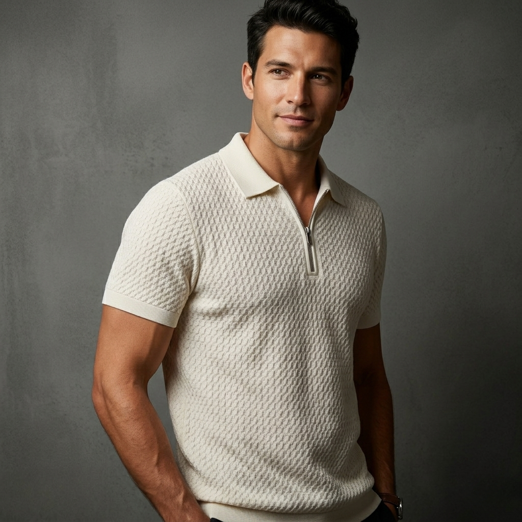 Breton Knit Quarter-Zip