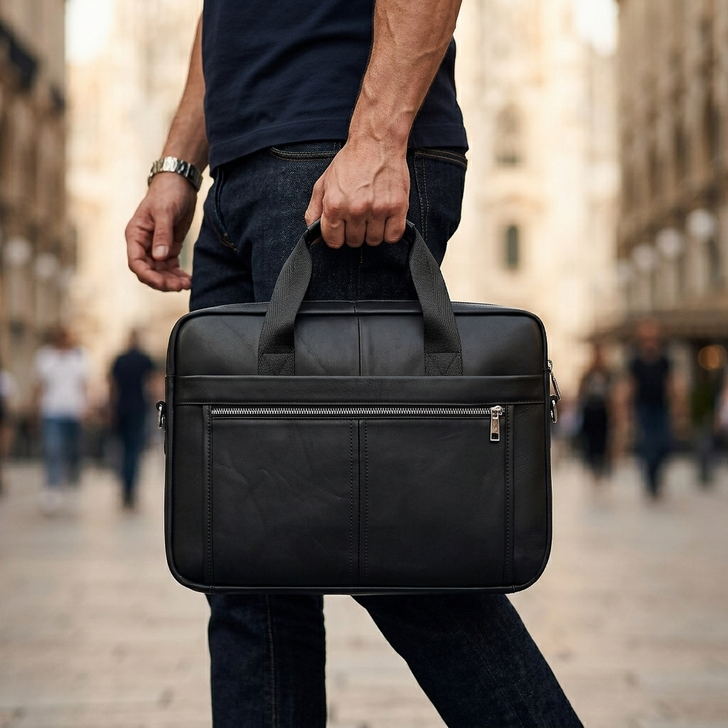 The Clermont Genuine Leather Briefcase