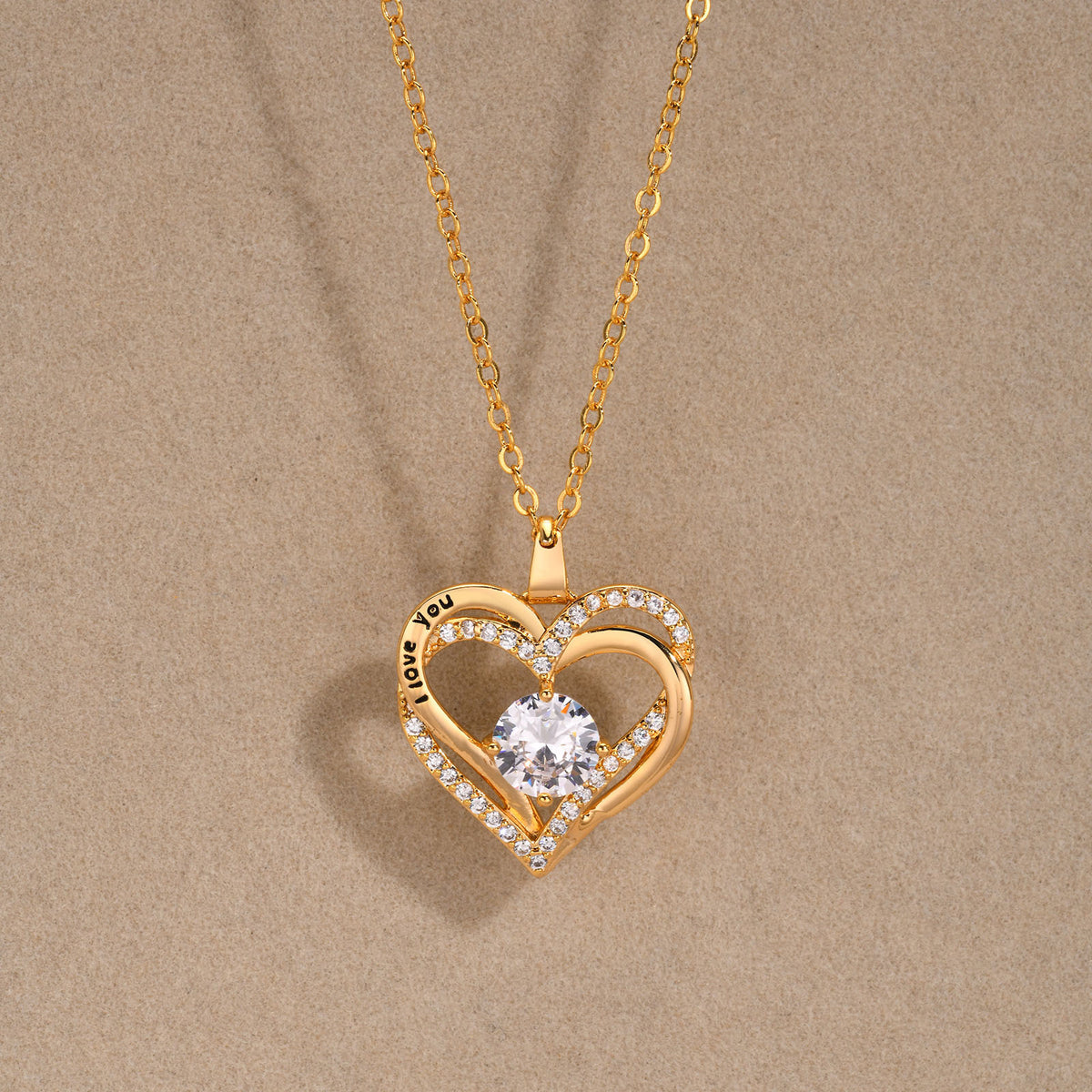 Two Hearts, One Love Necklace