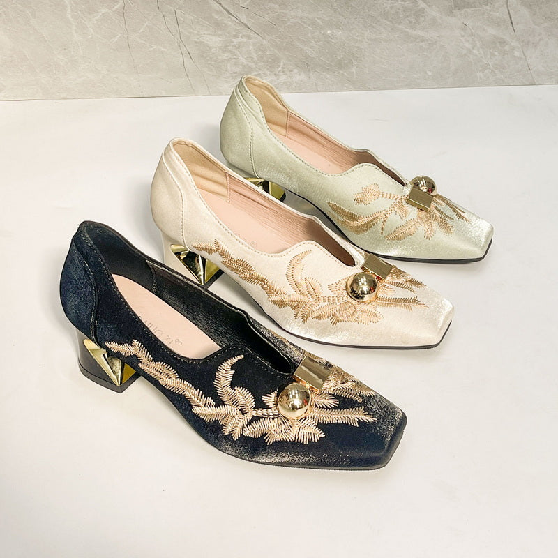 Delphine Low Heels