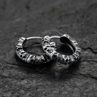 Memento Mori Hoop Earrings