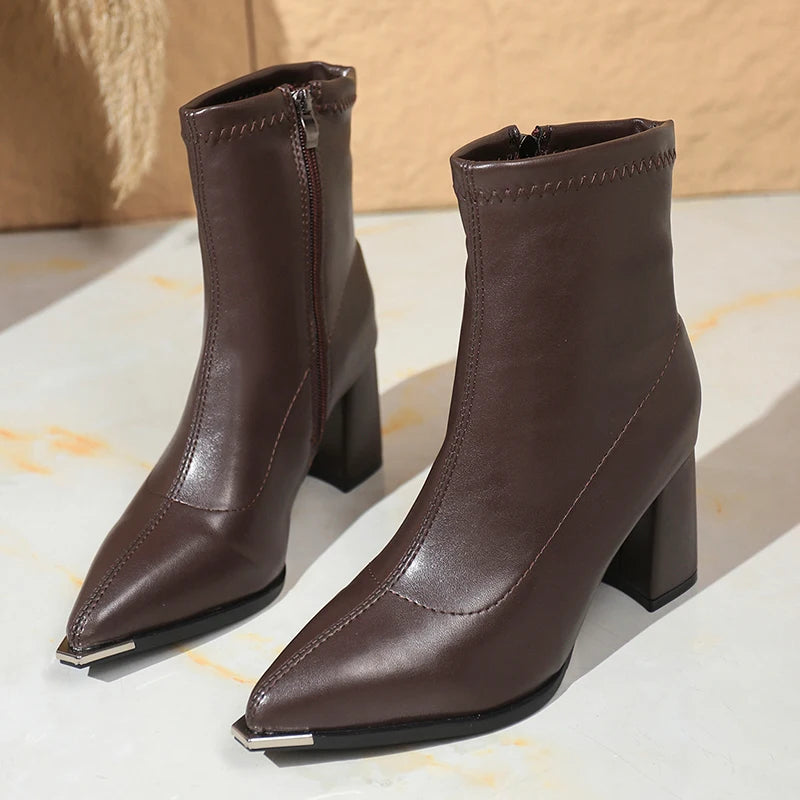 Sofia Grace Leather Boots