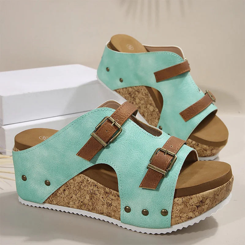 Teresa Wedge Sandals