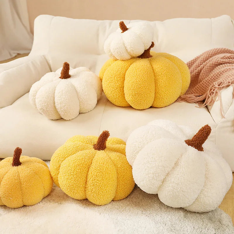 Fluffy Pumpkin Cushions