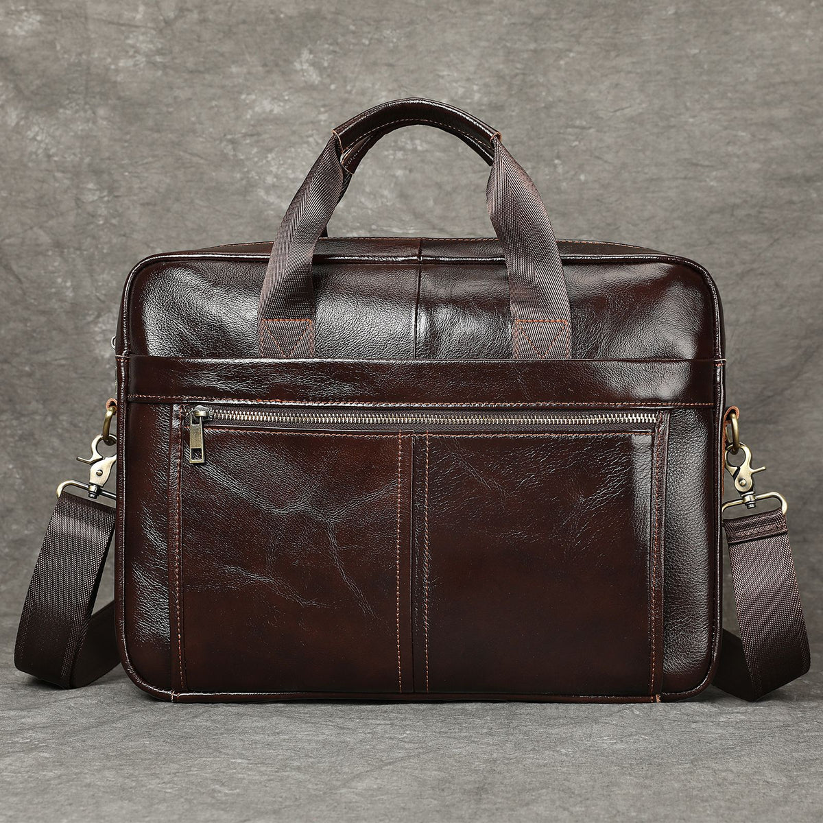 The Clermont Genuine Leather Briefcase