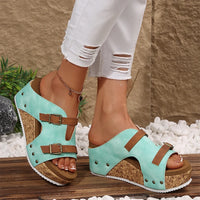 Teresa Wedge Sandals