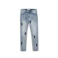 Gothic Cross Retro Jeans