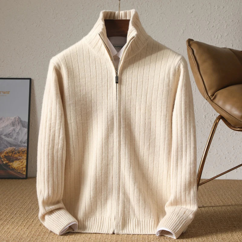 Theodore Pure Wool Cardigan