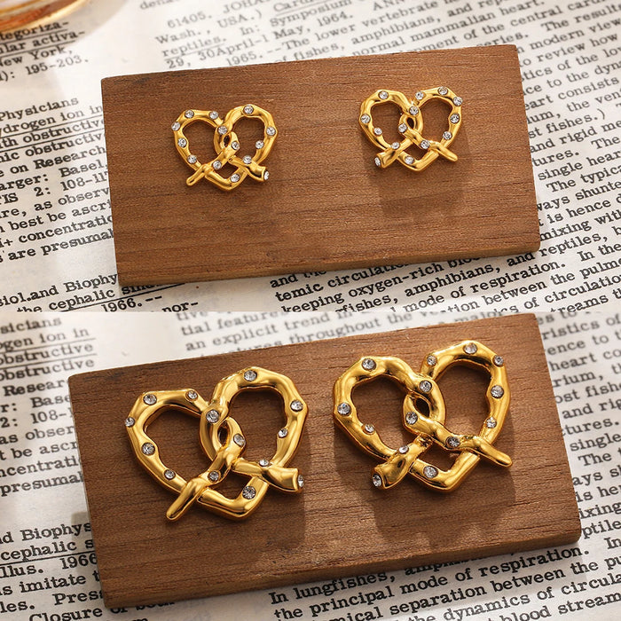 Heart Huggie Earrings