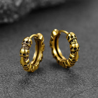 Memento Mori Hoop Earrings