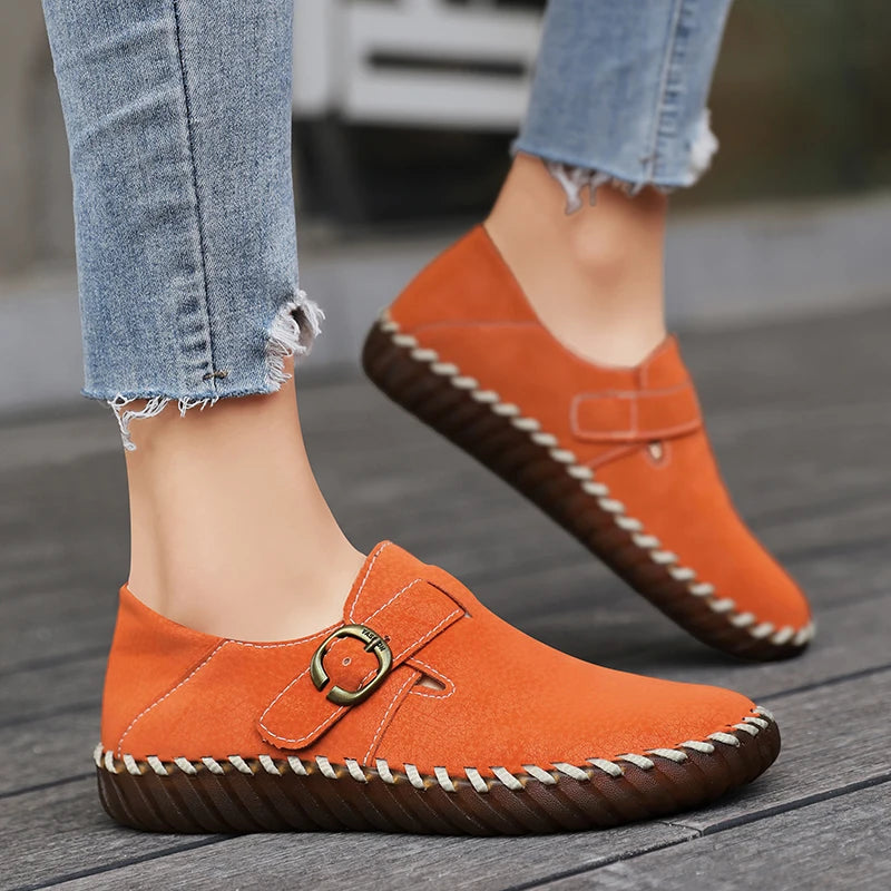 Hannah Leather Flats