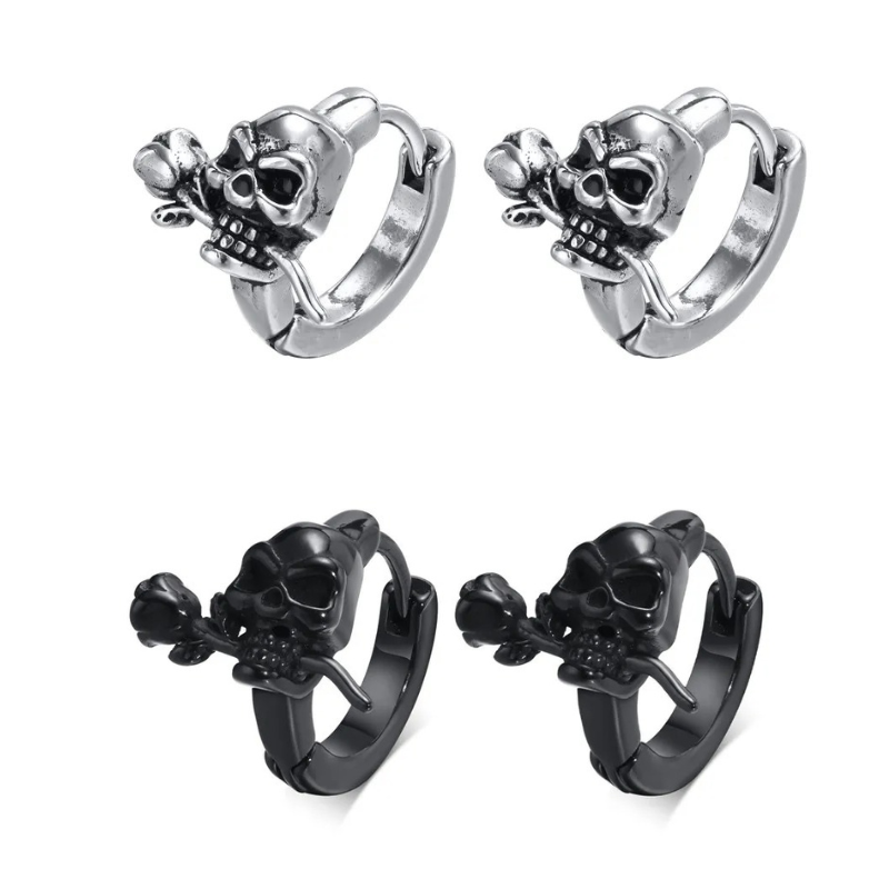 Raven’s Rose Earrings