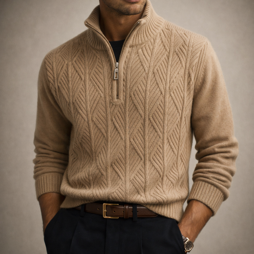 Derek Wool Half Zipper