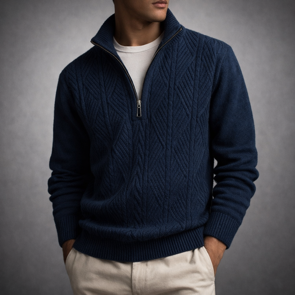 Derek Wool Half Zipper