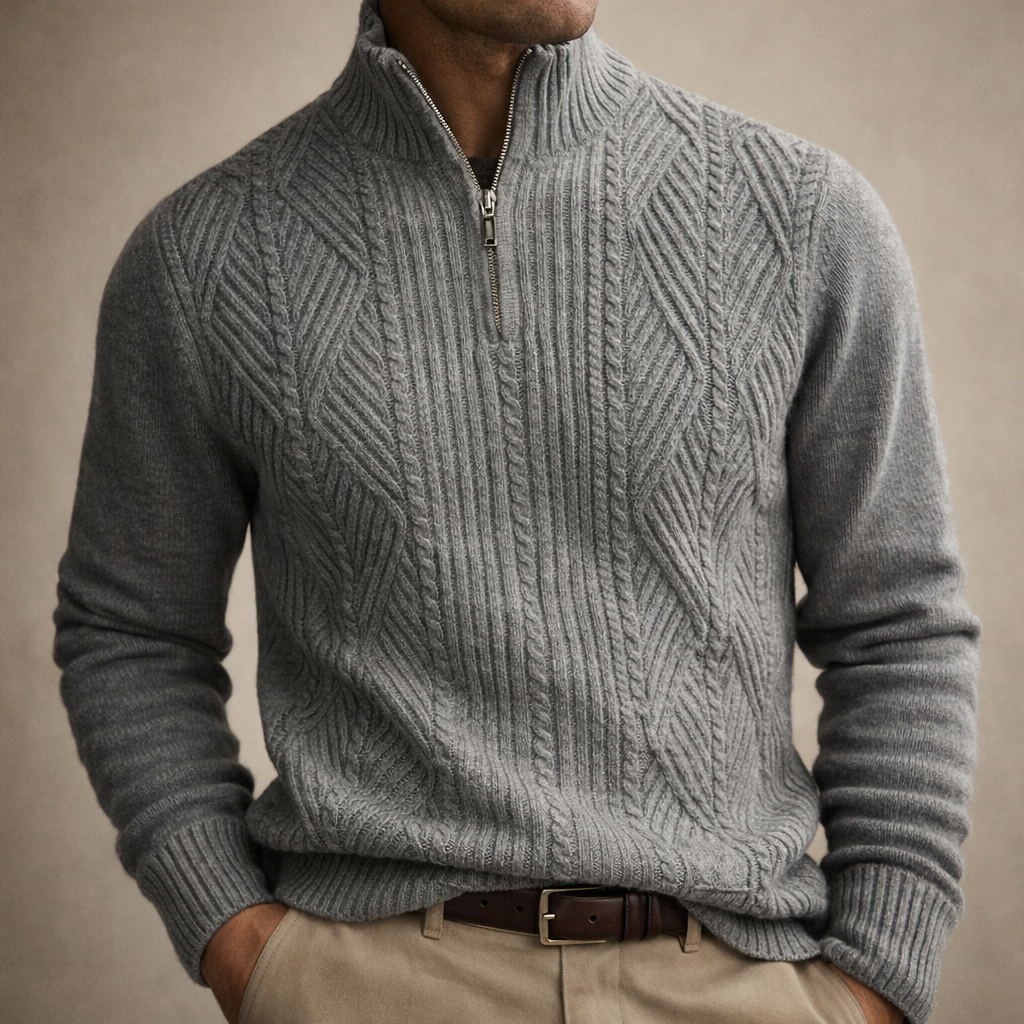 Derek Wool Half Zipper