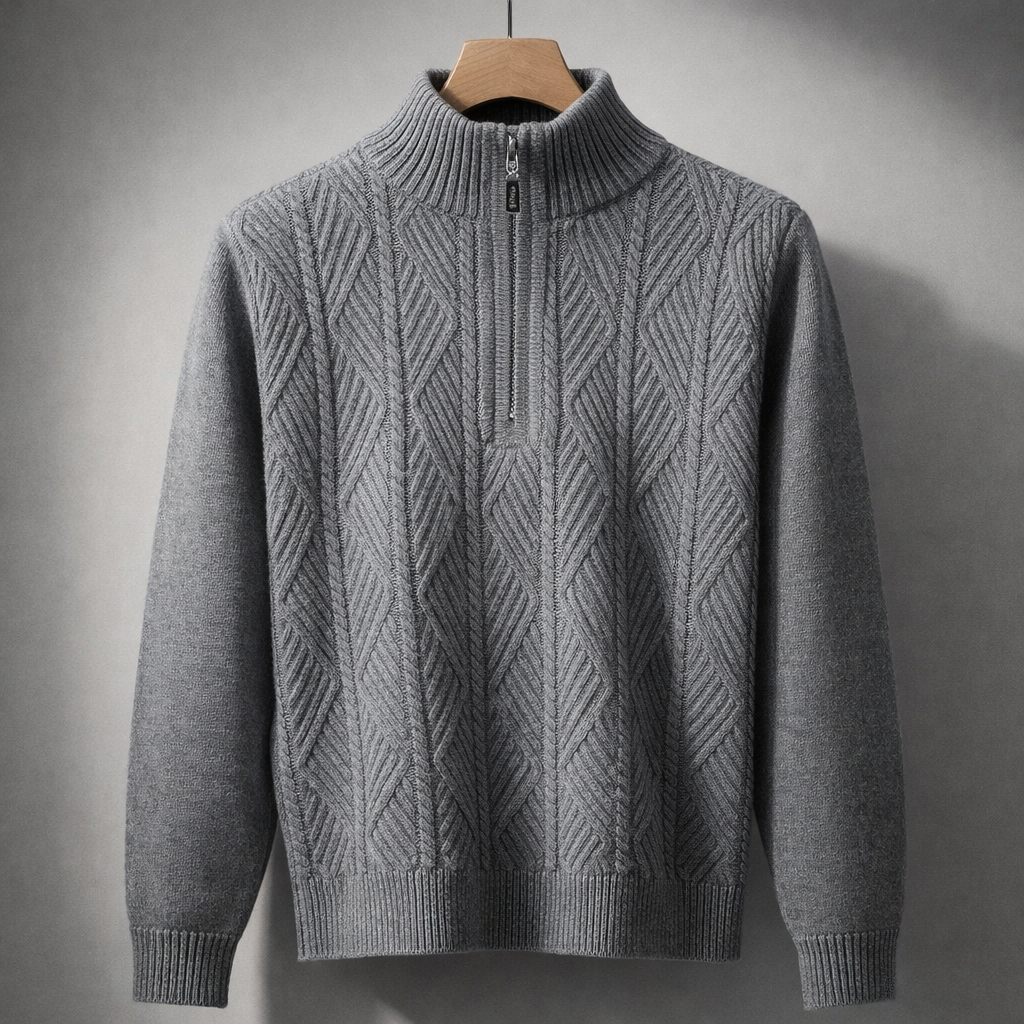 Derek Wool Half Zipper