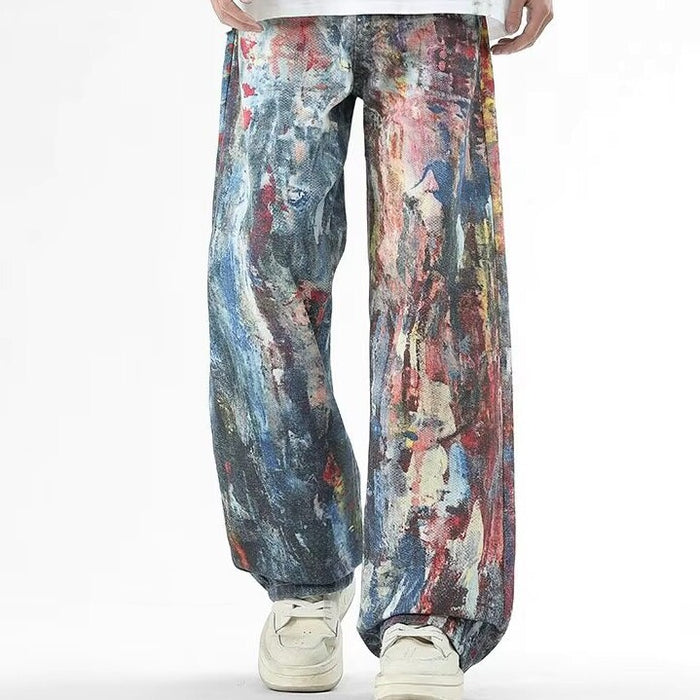 Graffiti Loose Jeans