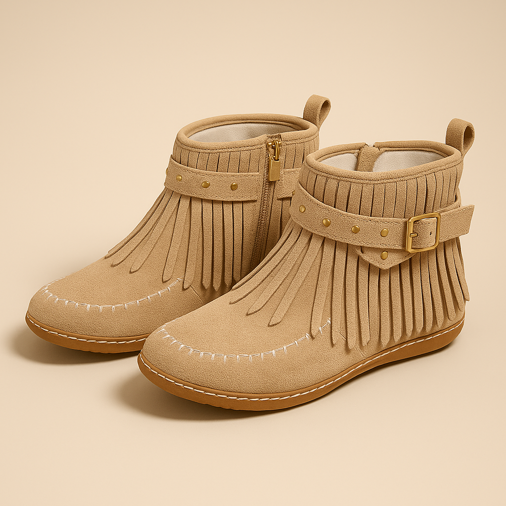 Vera Fringe Ankle Boots