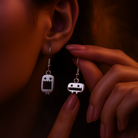 Spooky Boo Dangle Earrings