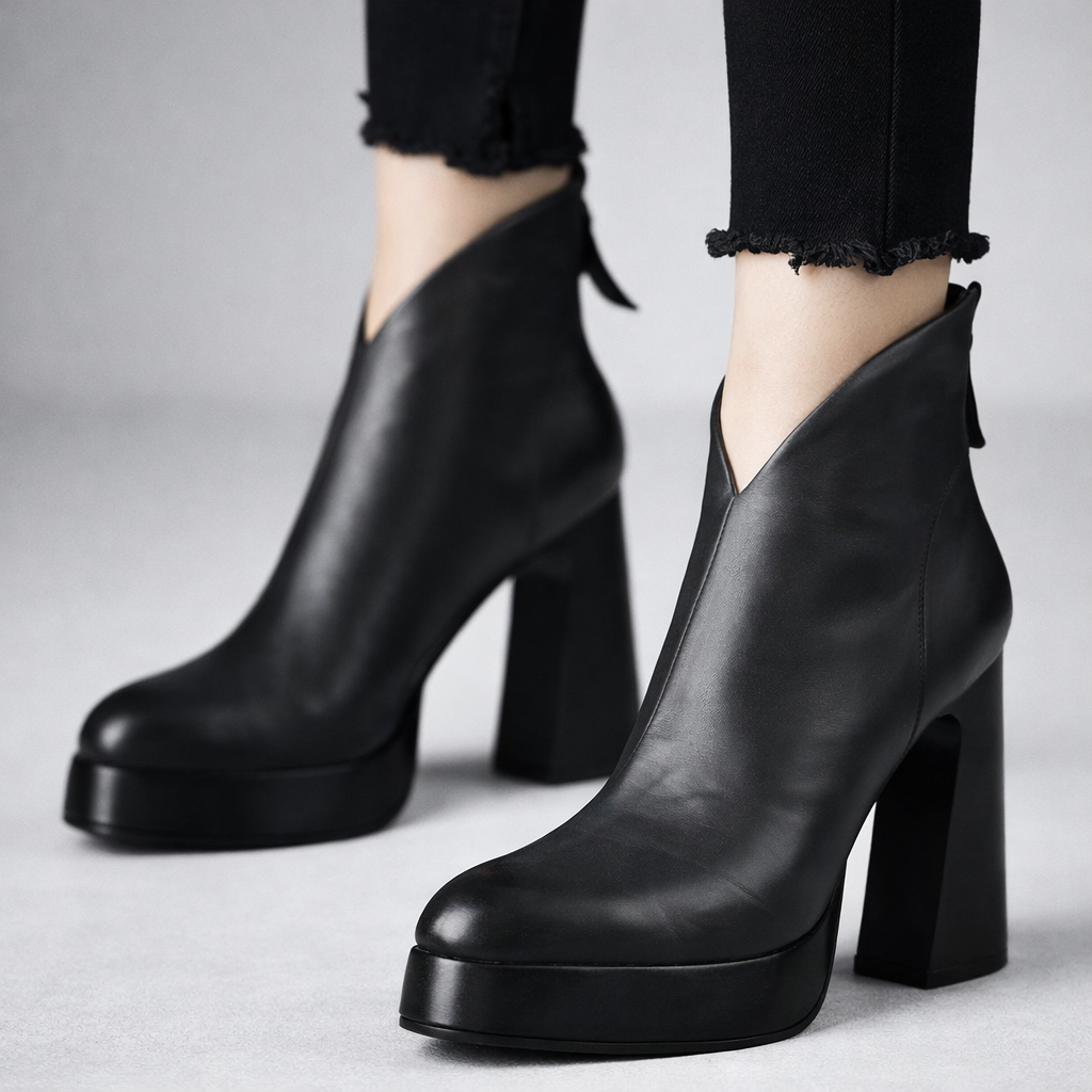 Octavia Leather Heels