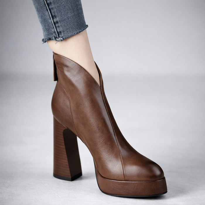 Octavia Leather Heels