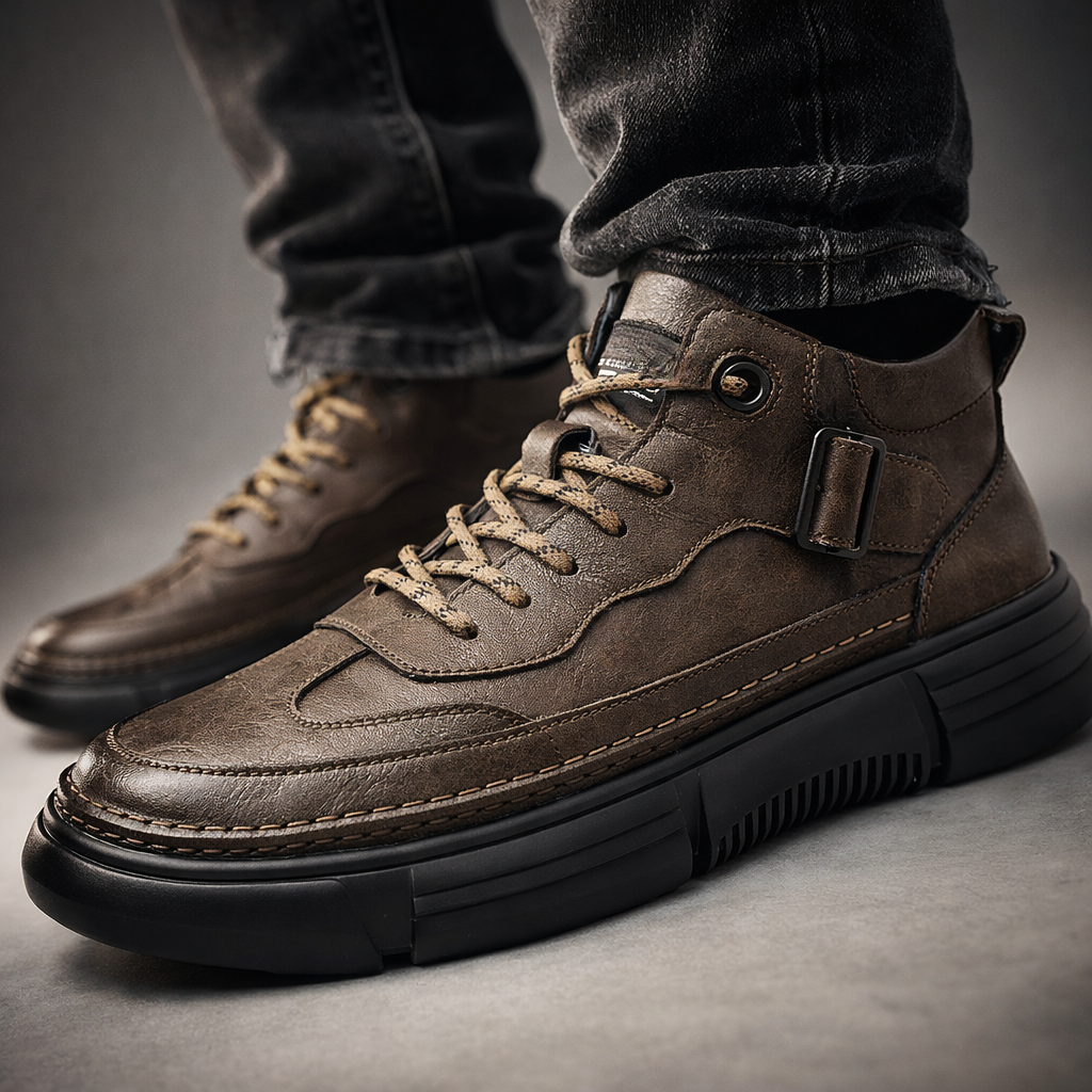 Lenny Genuine Leather Low-Tops