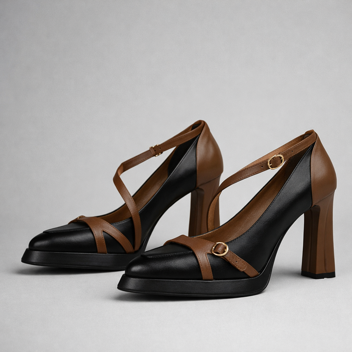Margaret Leather Heels
