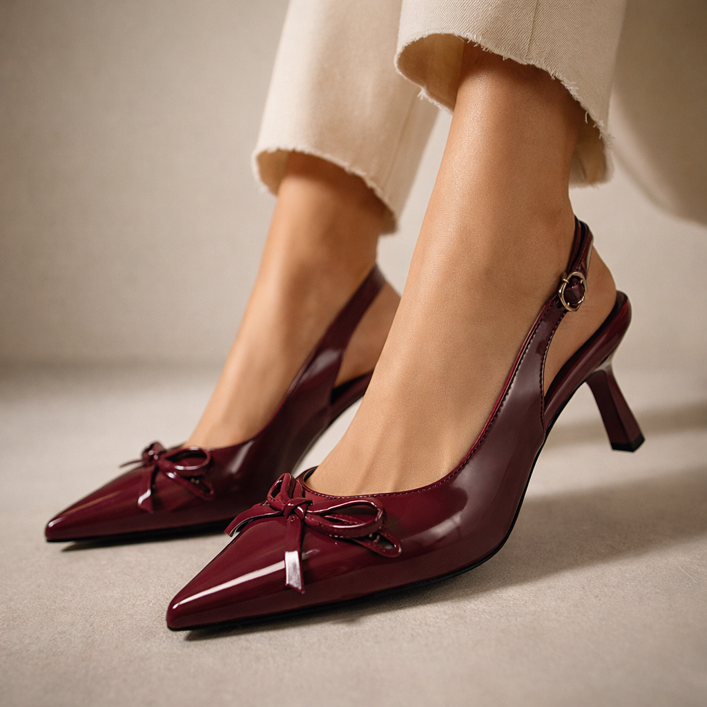 Vanessa Bow Slingbacks
