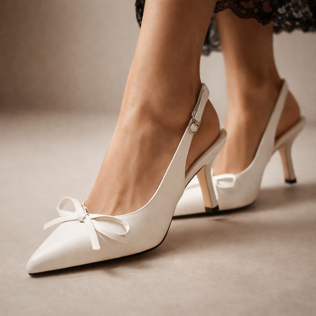 Vanessa Bow Slingbacks